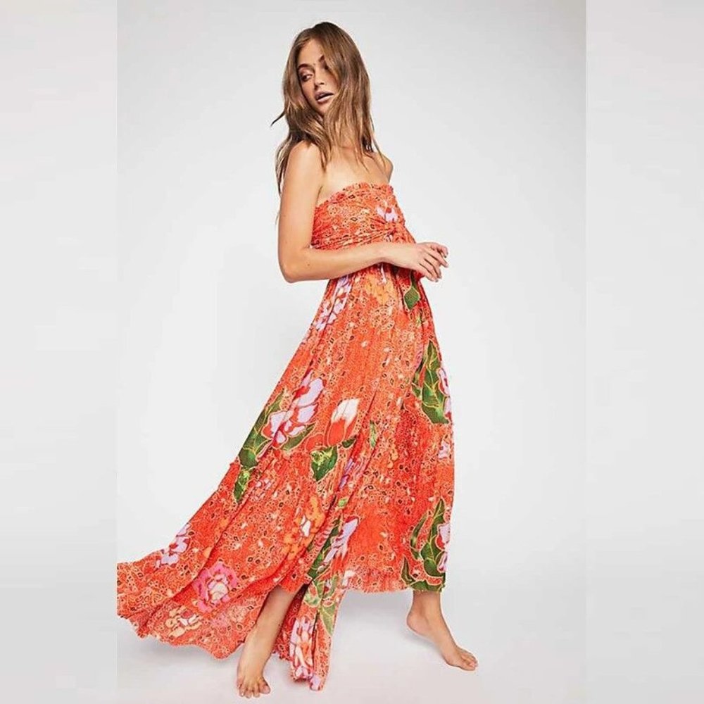 Free People One- Bali Nights Maxi Dress Size XS